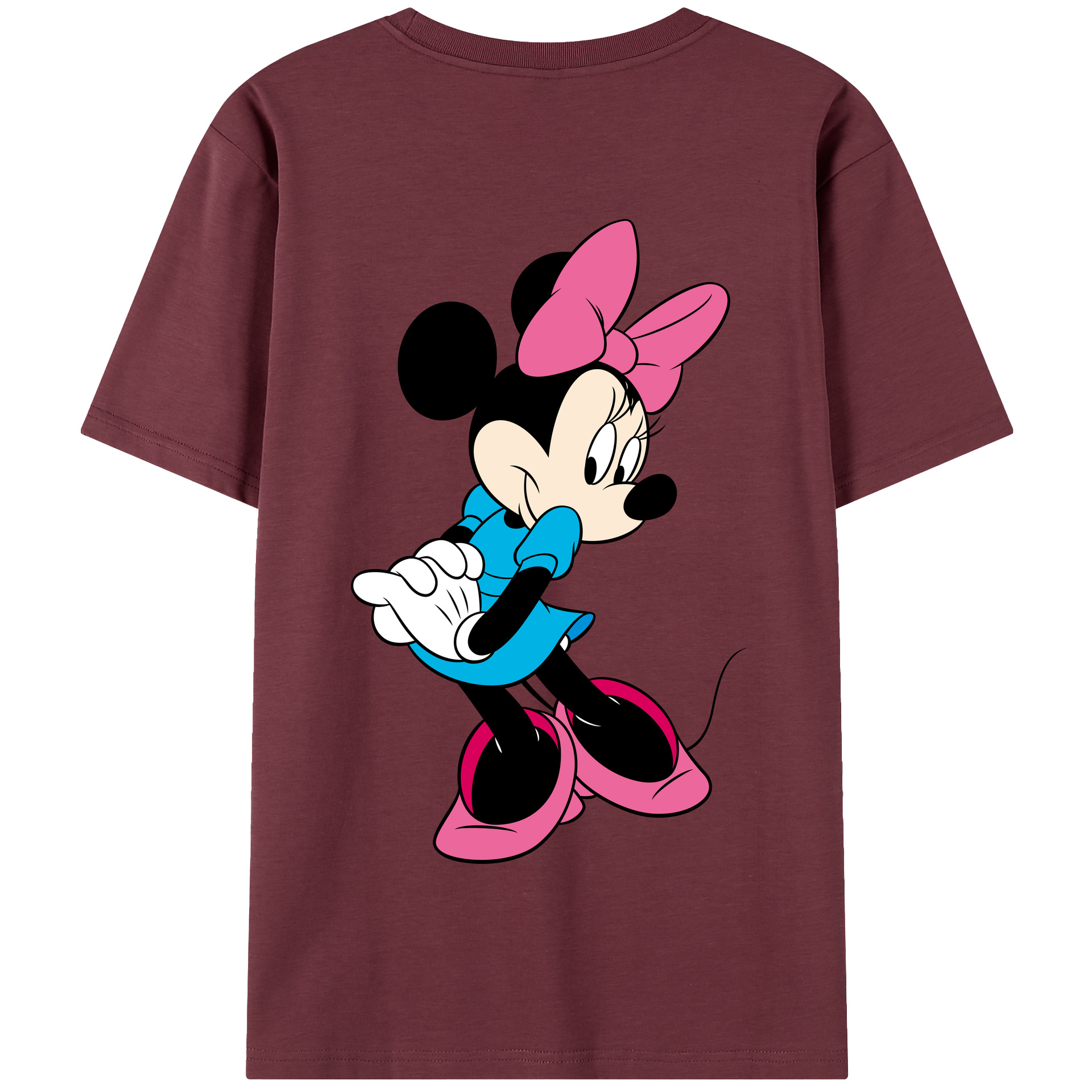 （画像用） ミッキーマウス Mickey Mouse 綿100％半袖Tシャツ（背面プリント）